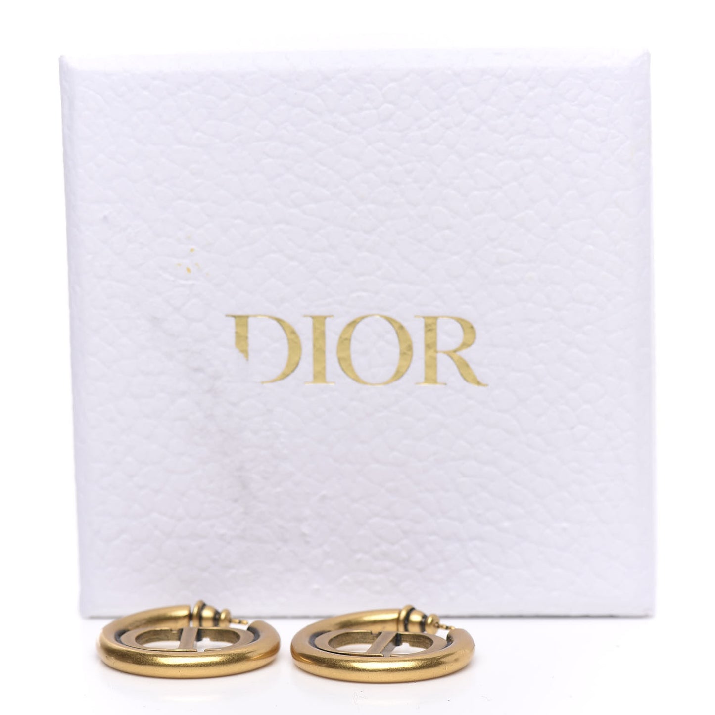 Metal 30 Montaigne Hoop Earrings Aged Gold