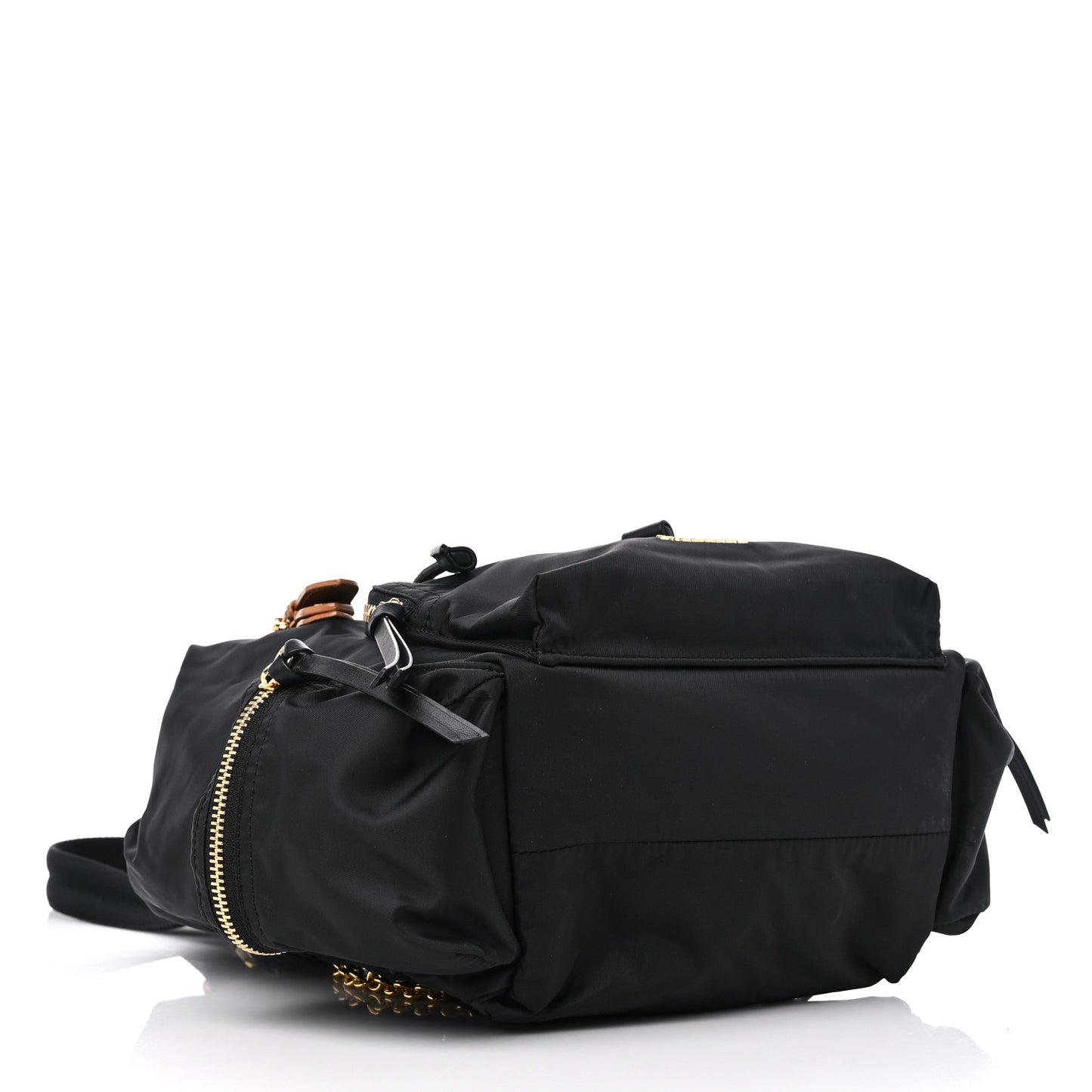 Nylon Medium Rucksack Backpack Black