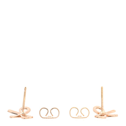 Tiffany 18K Rose Gold Bow Earrings 3 of 4