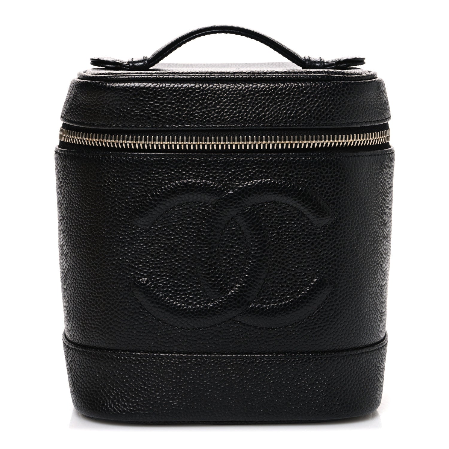Chanel Caviar Vanity Cosmetic Case Black 1 of 8