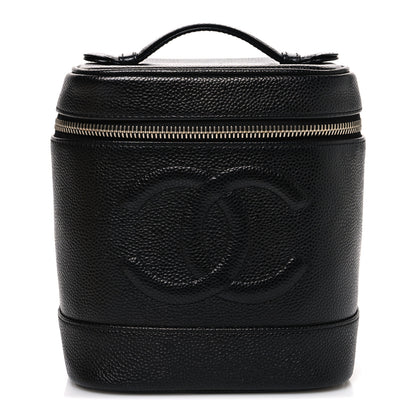 Chanel Caviar Vanity Cosmetic Case Black 1 of 8