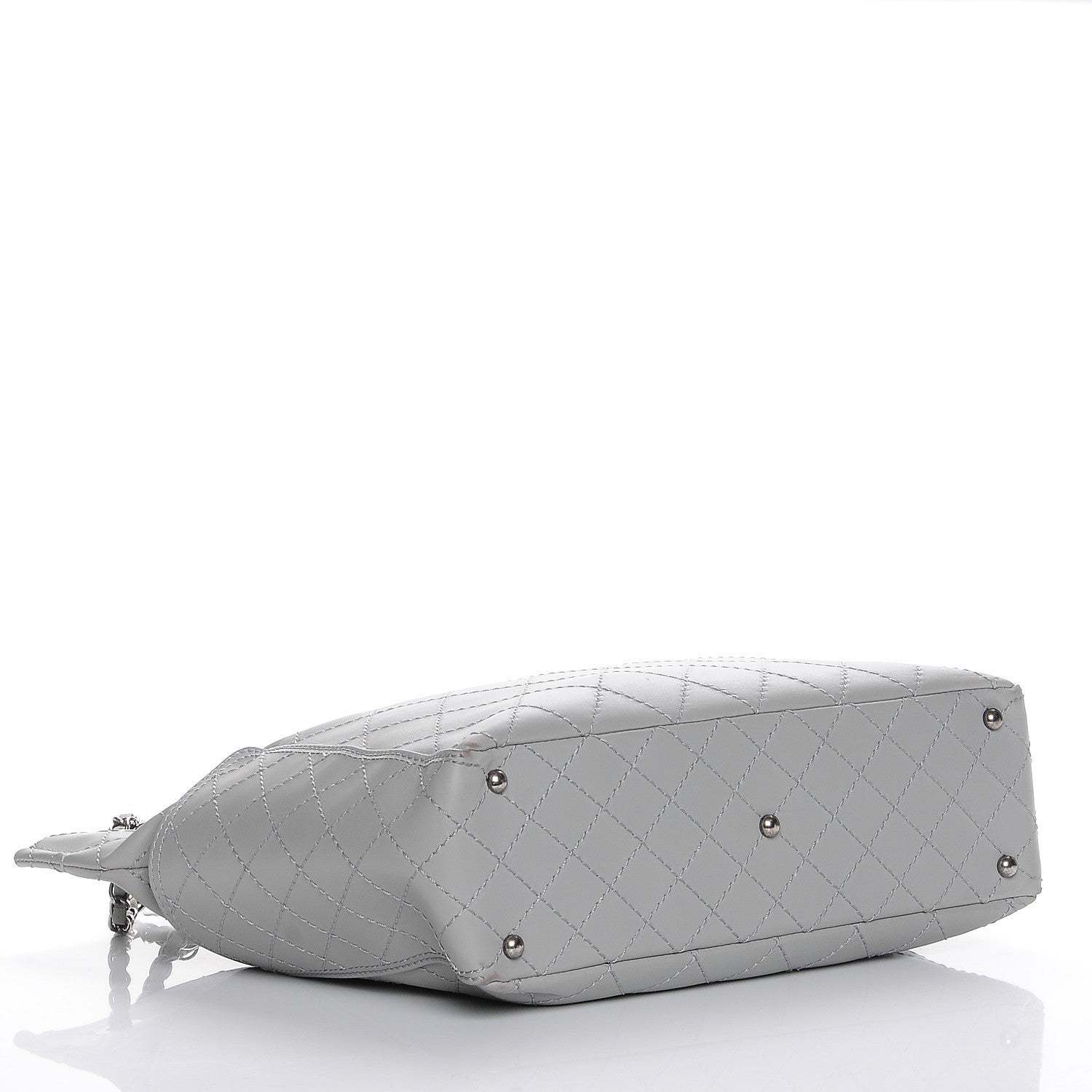 Chanel Calfskin Stitched CC Pocket Hobo Grey 4 of 9