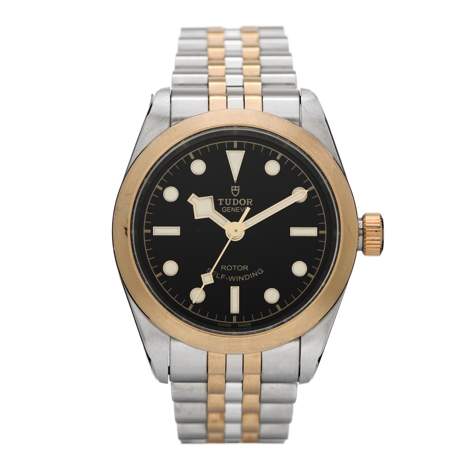 TUDOR Stainless Steel 18K Yellow Gold 32mm Black Bay Automatic Watch Black 79583 1 of 6