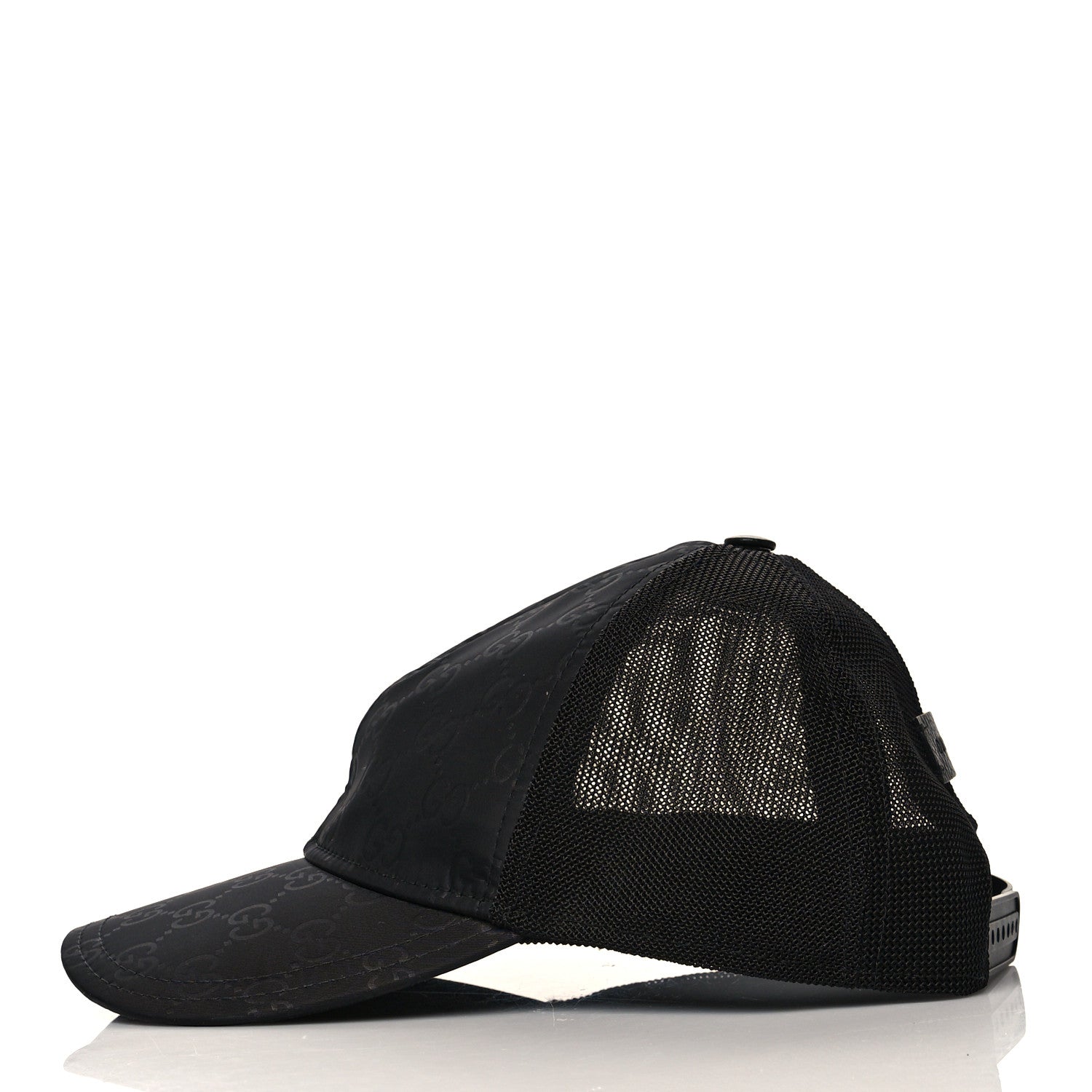 Gucci Nylon Monogram Baseball Hat M Black 3 of 7