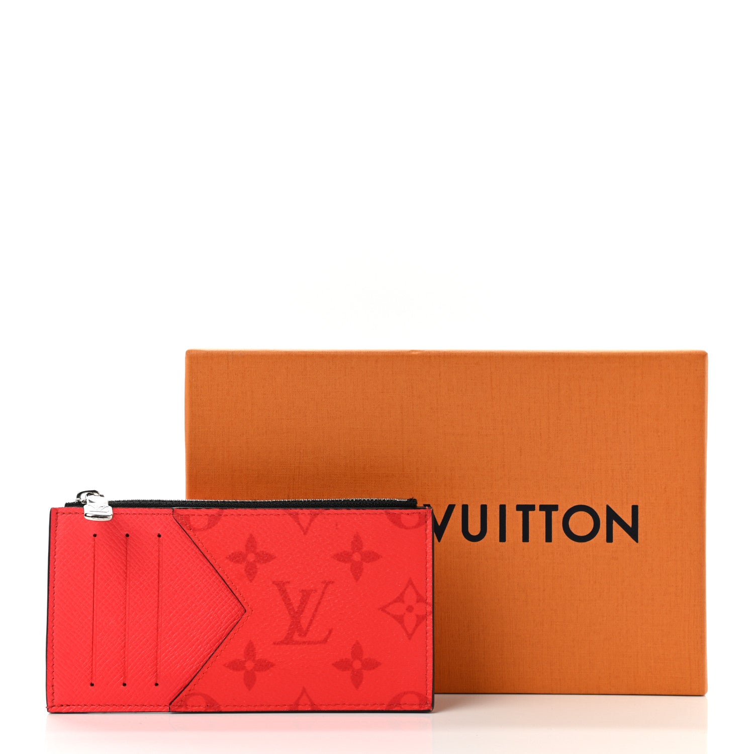Louis Vuitton Taigarama Coin Card Holder Fire Red 7 of 7