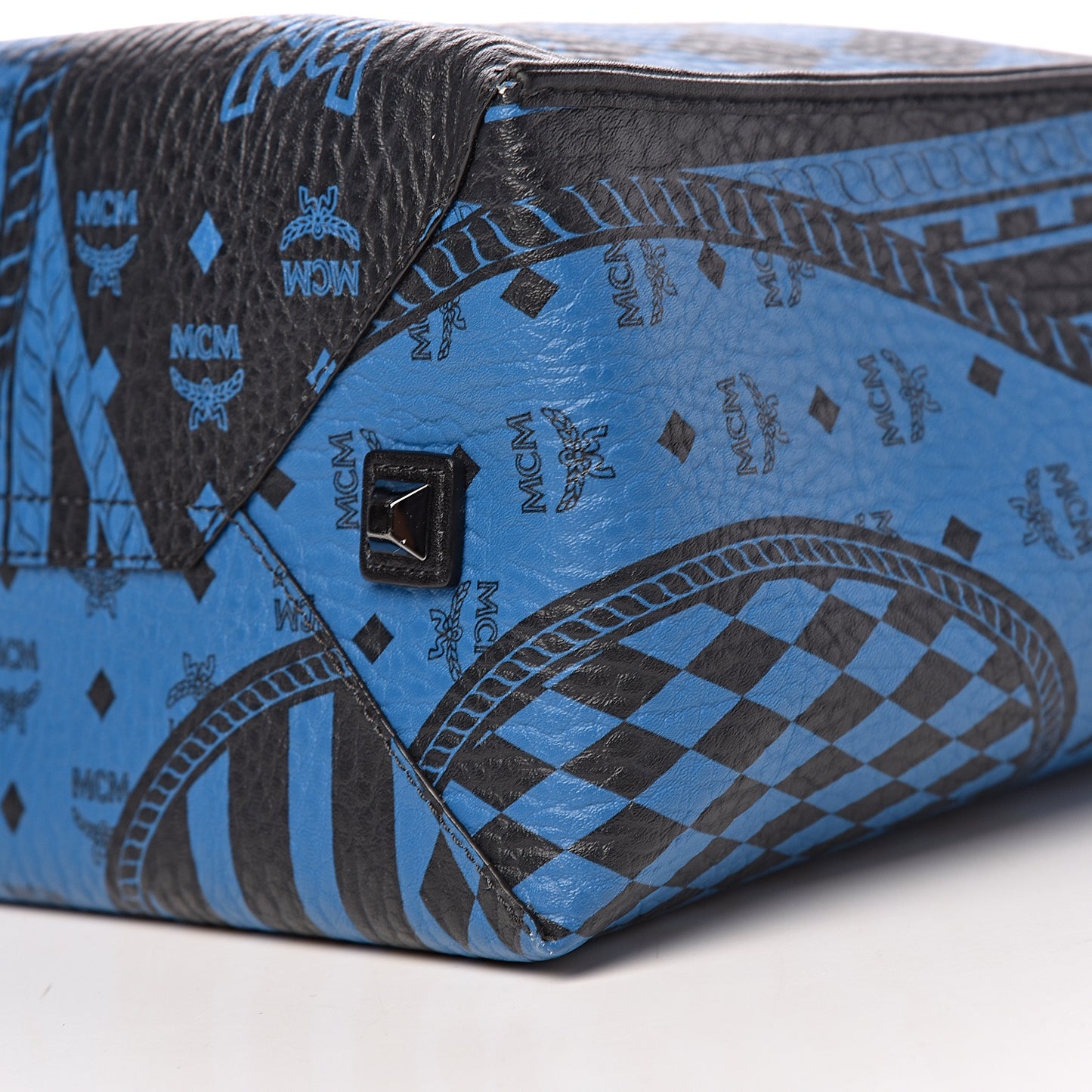 Visetos Baroque Print Kira North South Shopper Tote Blue