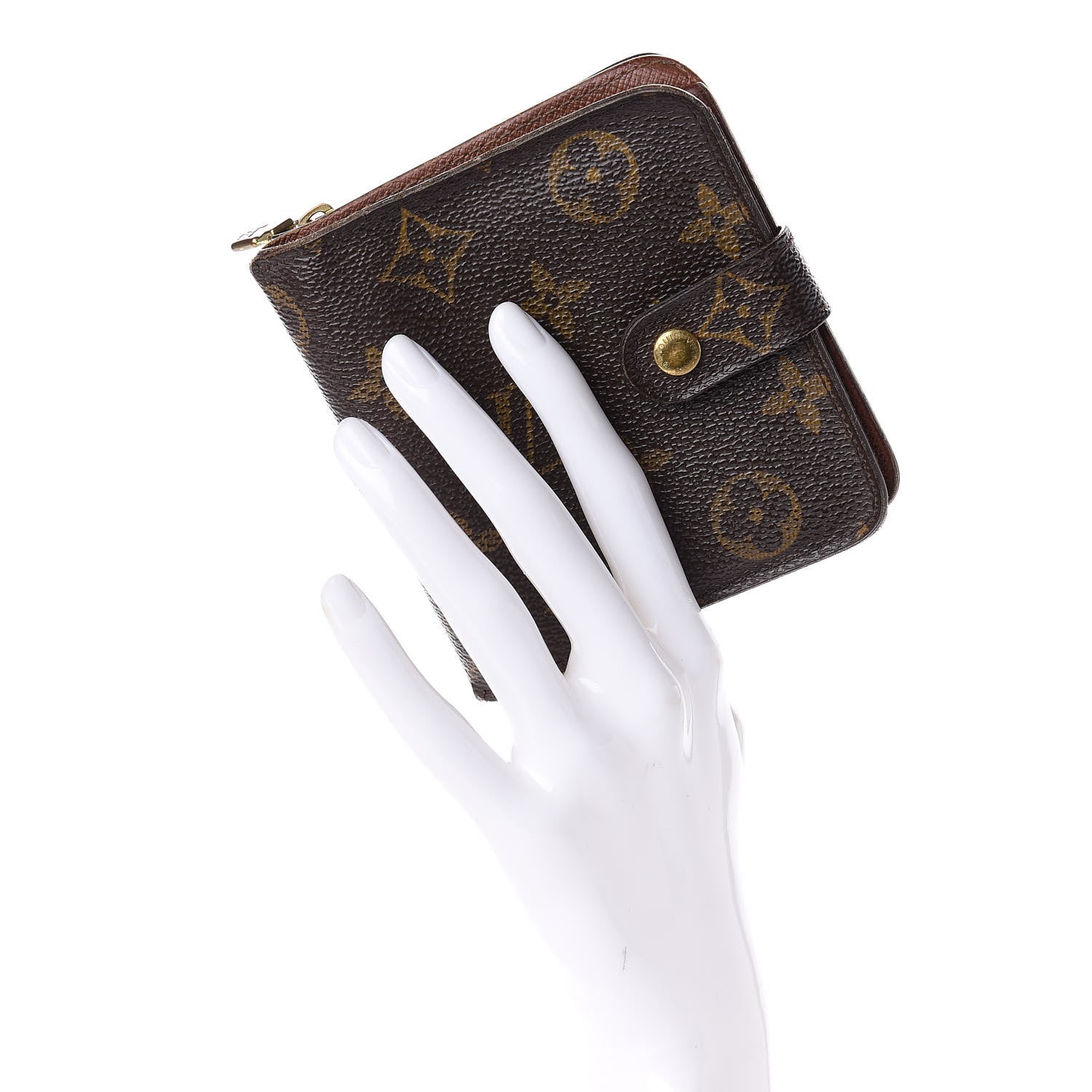Louis Vuitton Monogram Compact Zippe Zipped Wallet 2 of 13