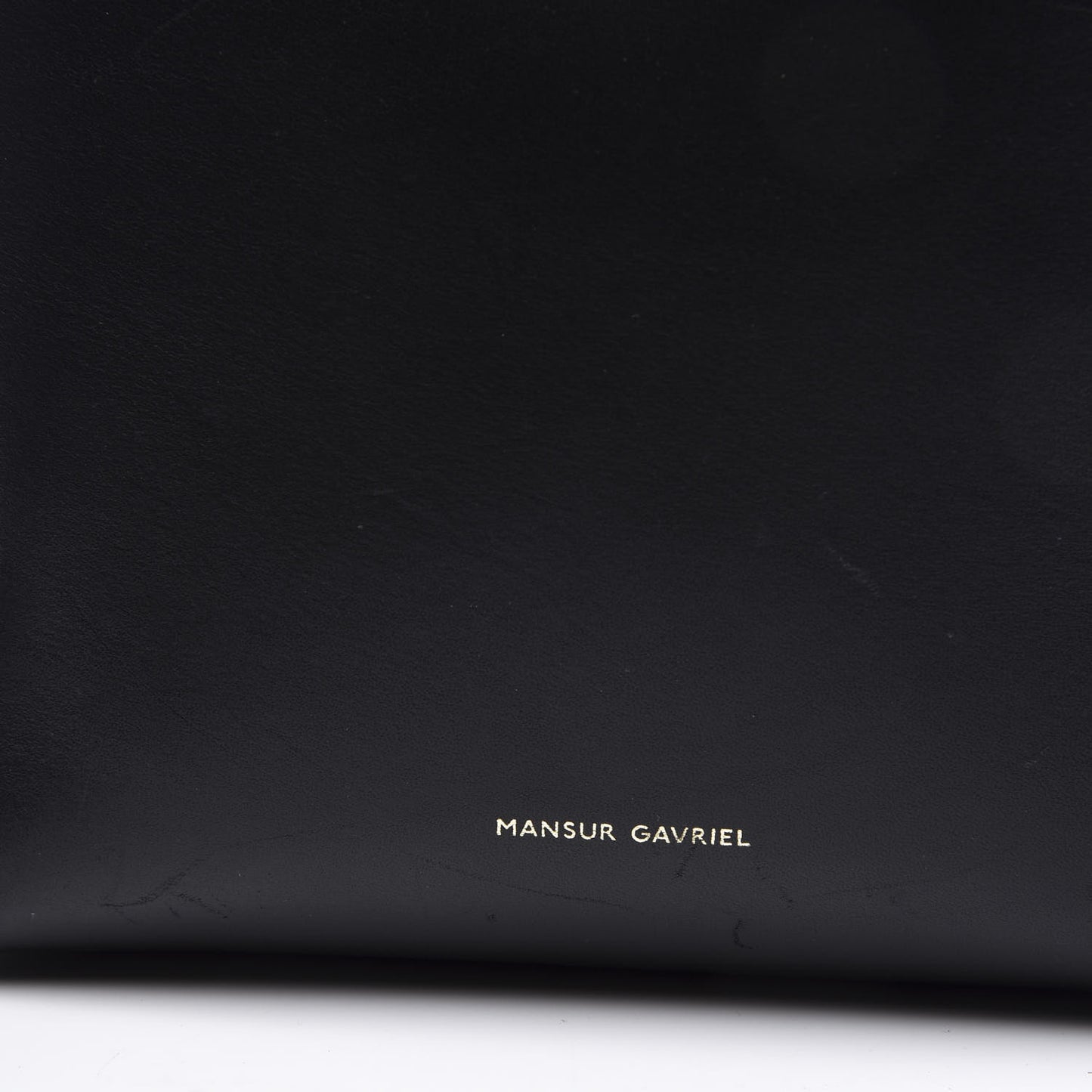 Vegetable Tanned Calfskin Mini Bucket Bag Black