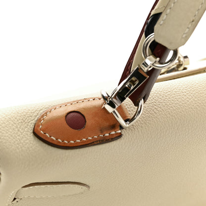 Hermes Togo Au Galop Kelly Retourne 32 Craie Rouge H Fauve Black 13 of 15