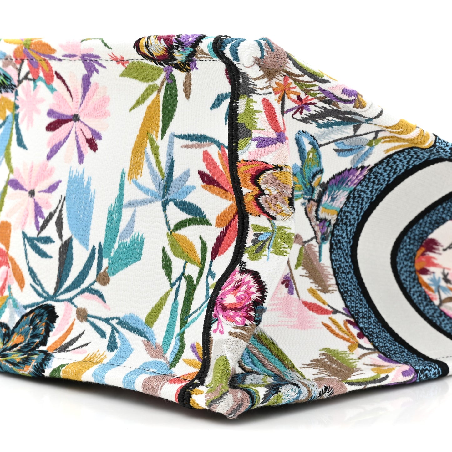 Canvas Embroidered Large KJouy Fantastica Book Tote Multicolor