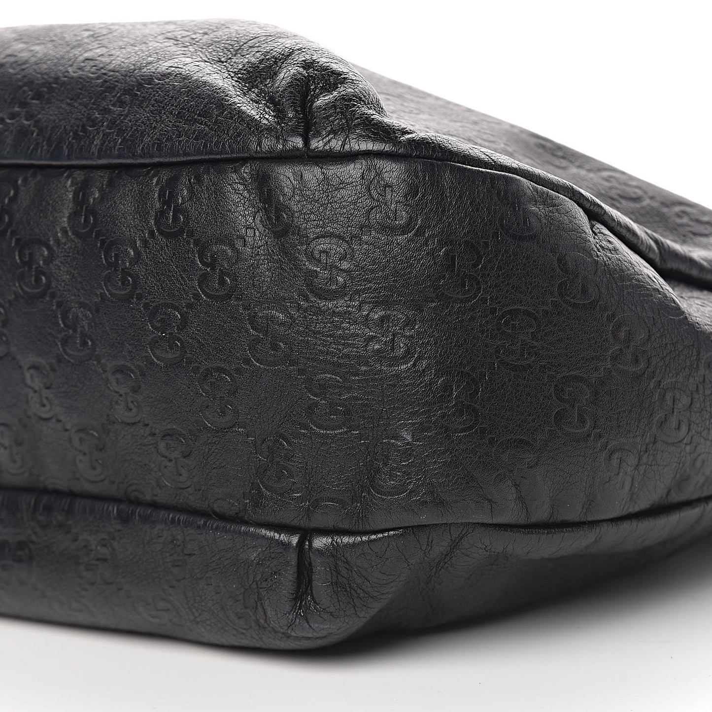 Guccissima Large New Ladies Web Hobo Black