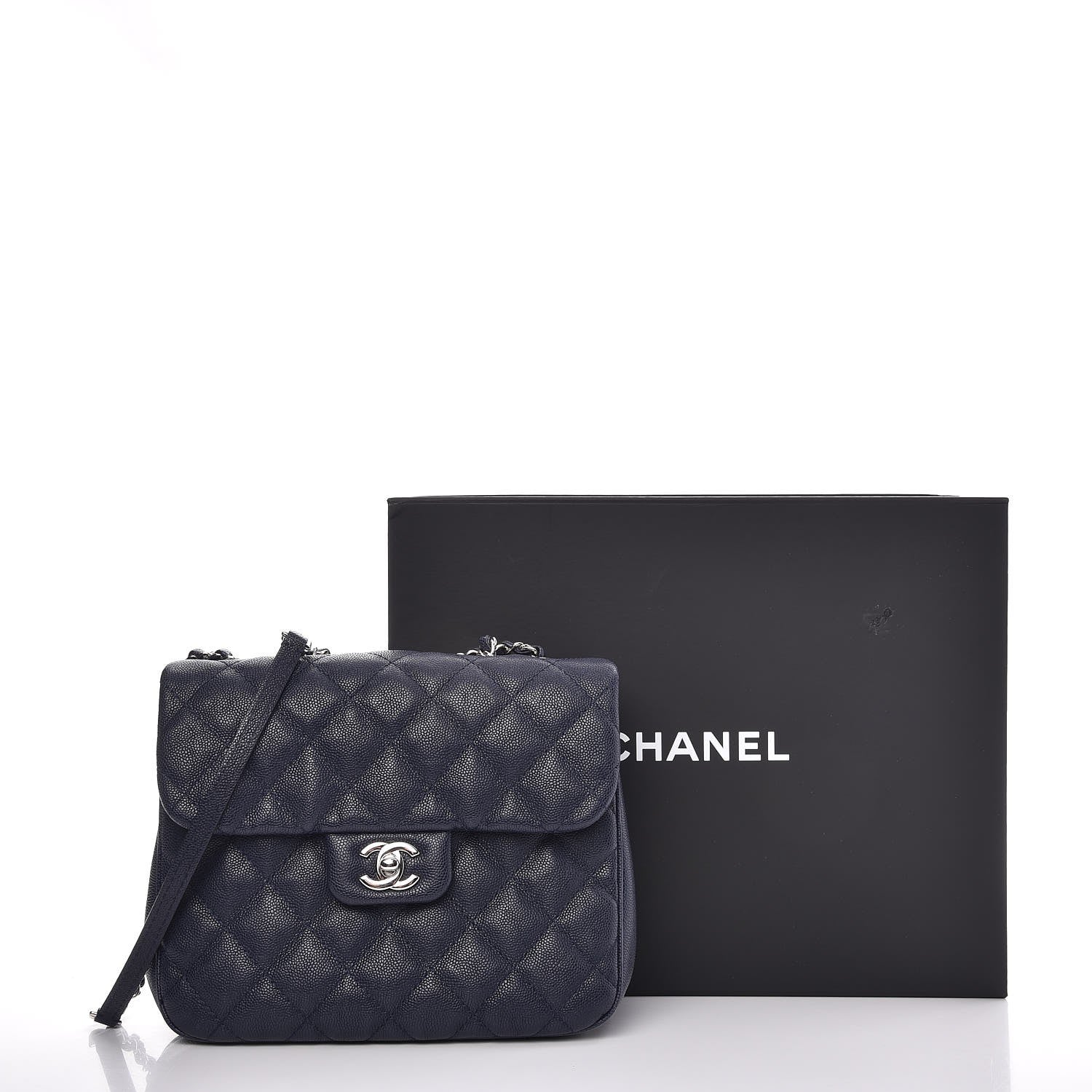 Chanel Caviar Quilted Medium Urban Companion Flap Navy 8 of 8