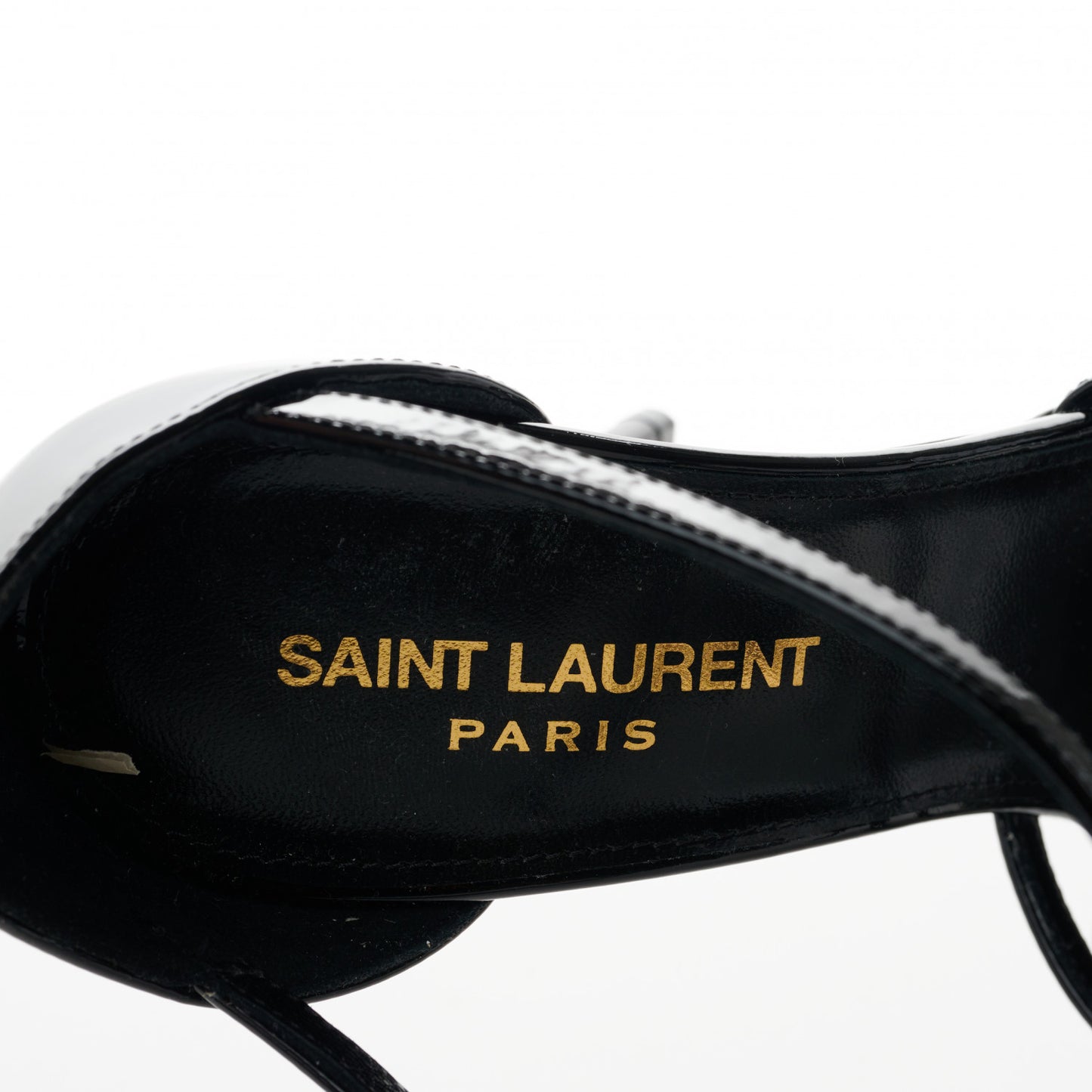 Patent Calfskin Cassandra 110 Sandals 37 Black