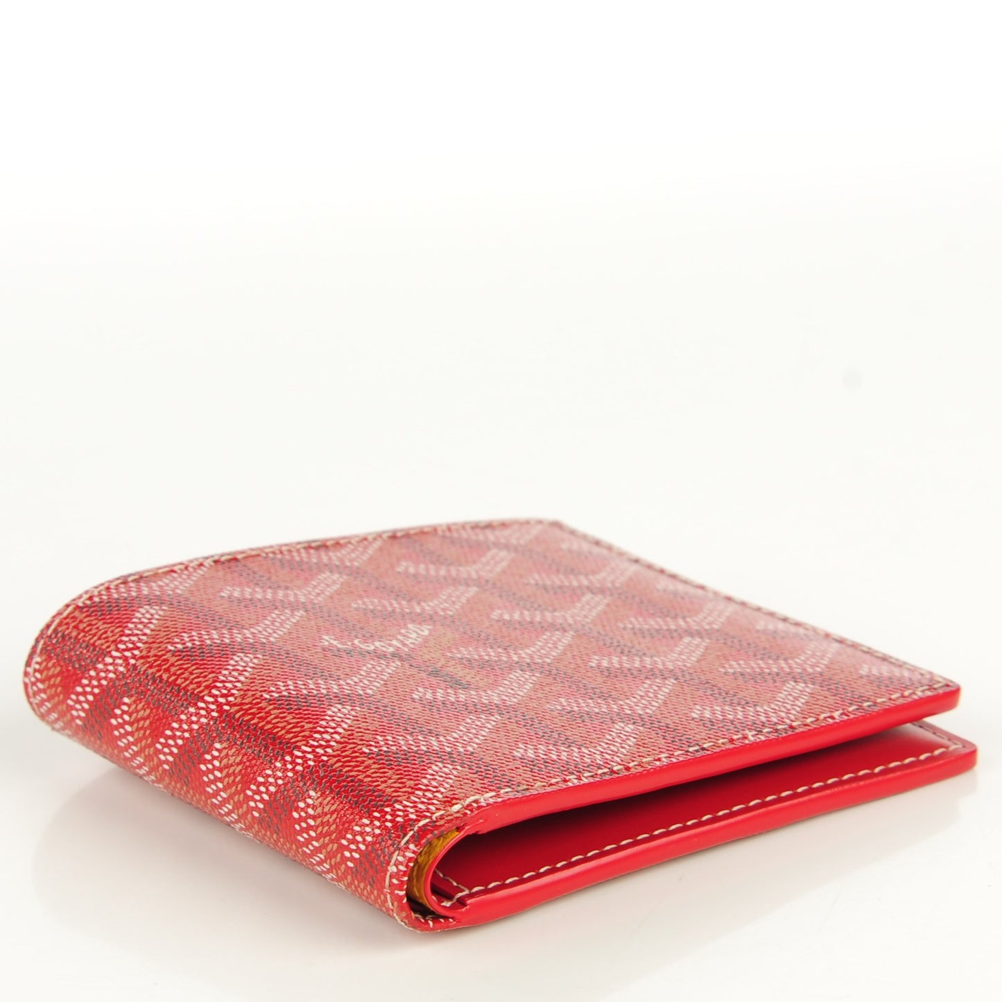 Goyardine Bi-Fold Wallet Red