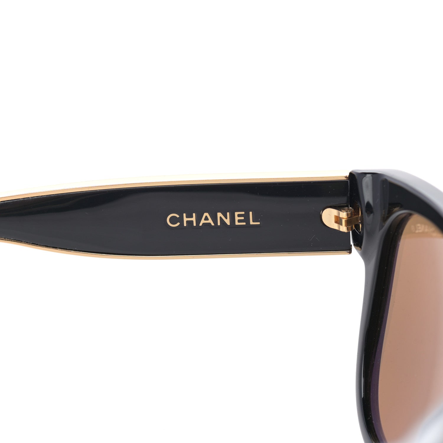 Chanel Acetate Mirrored CC Sunglasses 5270 Black Gold 5 of 8