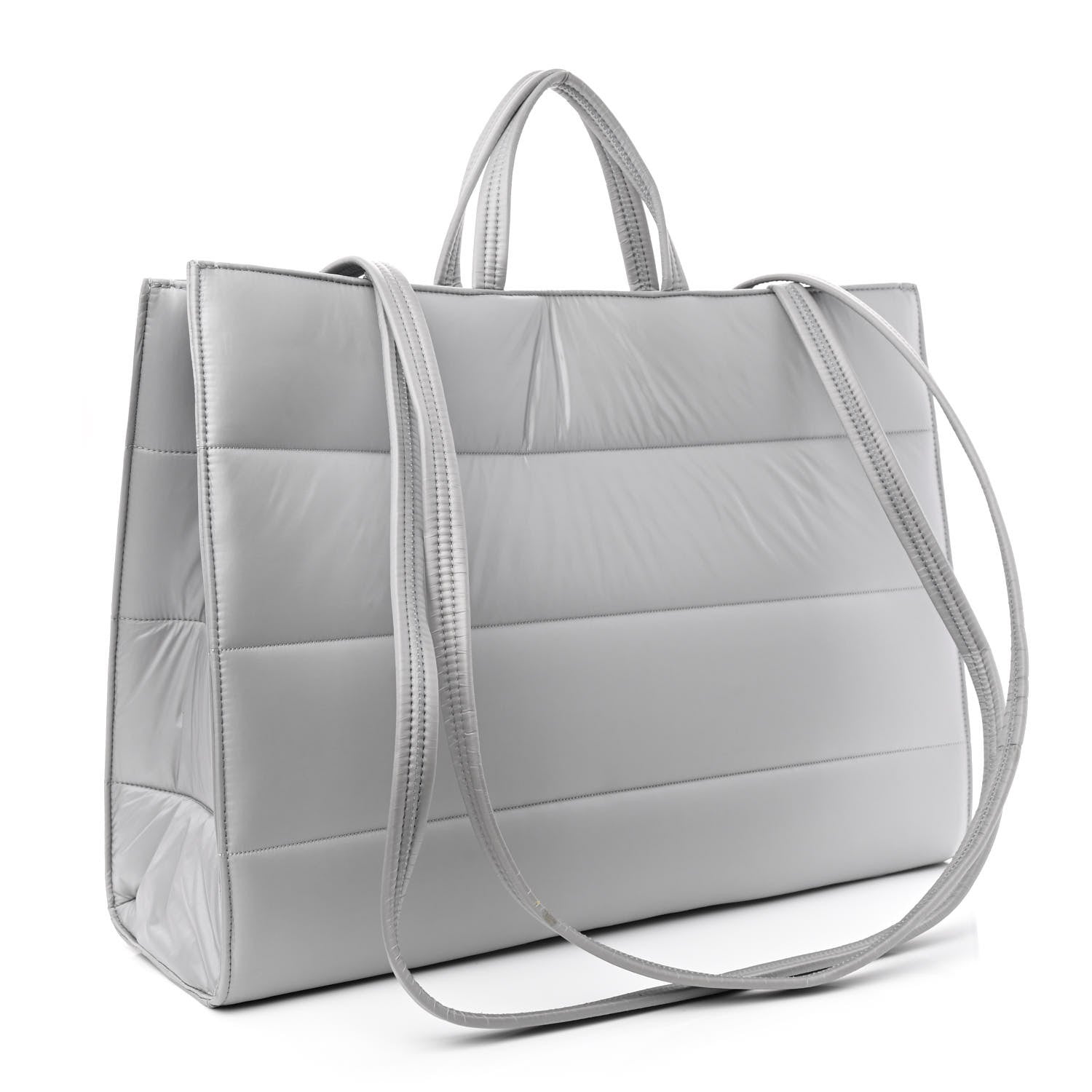 Telfar Nylon Large Puff Shopping Bag Grey 3 of 11