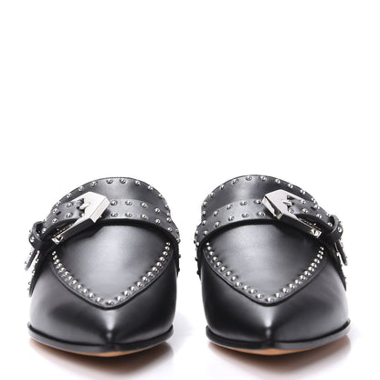 Givenchy Calfskin Studded Elegant Loafer Mule 36 Black 2 of 9