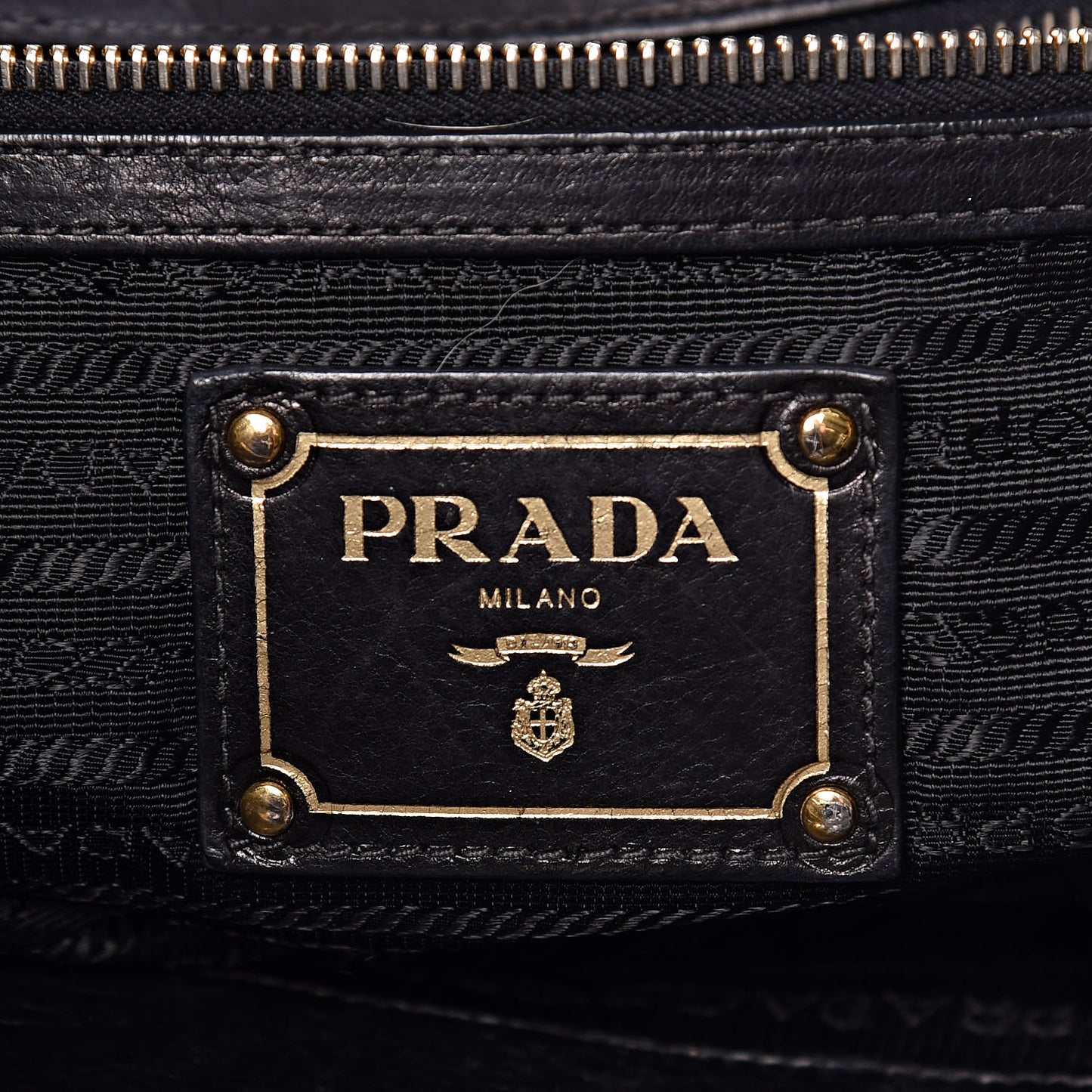 Glace Calfskin Studded Shoulder Bag Black