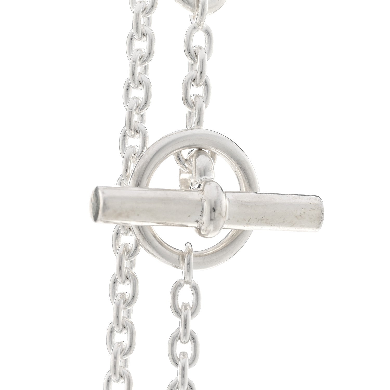 Hermes Sterling Silver Farandole Necklace 160 4 of 6
