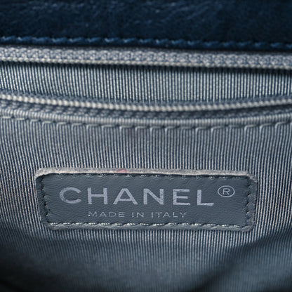 Chanel Washed Lambskin Quilted Mini Chain Around Flap Navy Blue 6 of 11