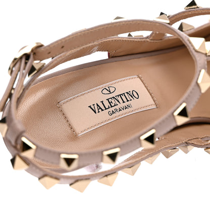 Valentino Garavani Patent Nappa Rockstud Ankle Strap 100mm Pumps 37 Rock Pink Poudre 7 of 9