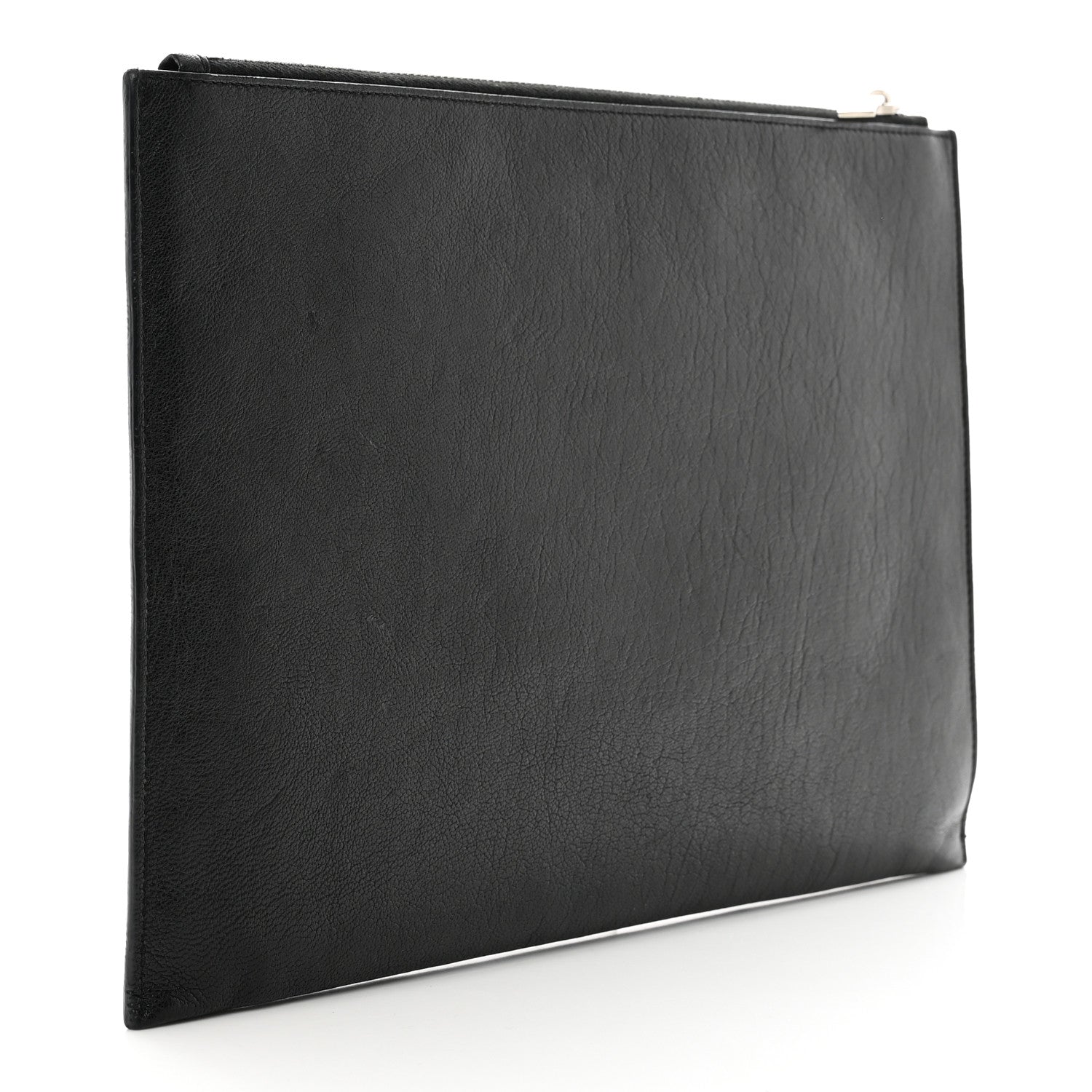 Saint Laurent Calfskin Star Rider iPad Pouch Black Silver 3 of 10