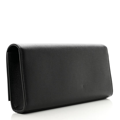 Saint Laurent Grain De Poudre Monogram Cassandre Clutch Black 3 of 8