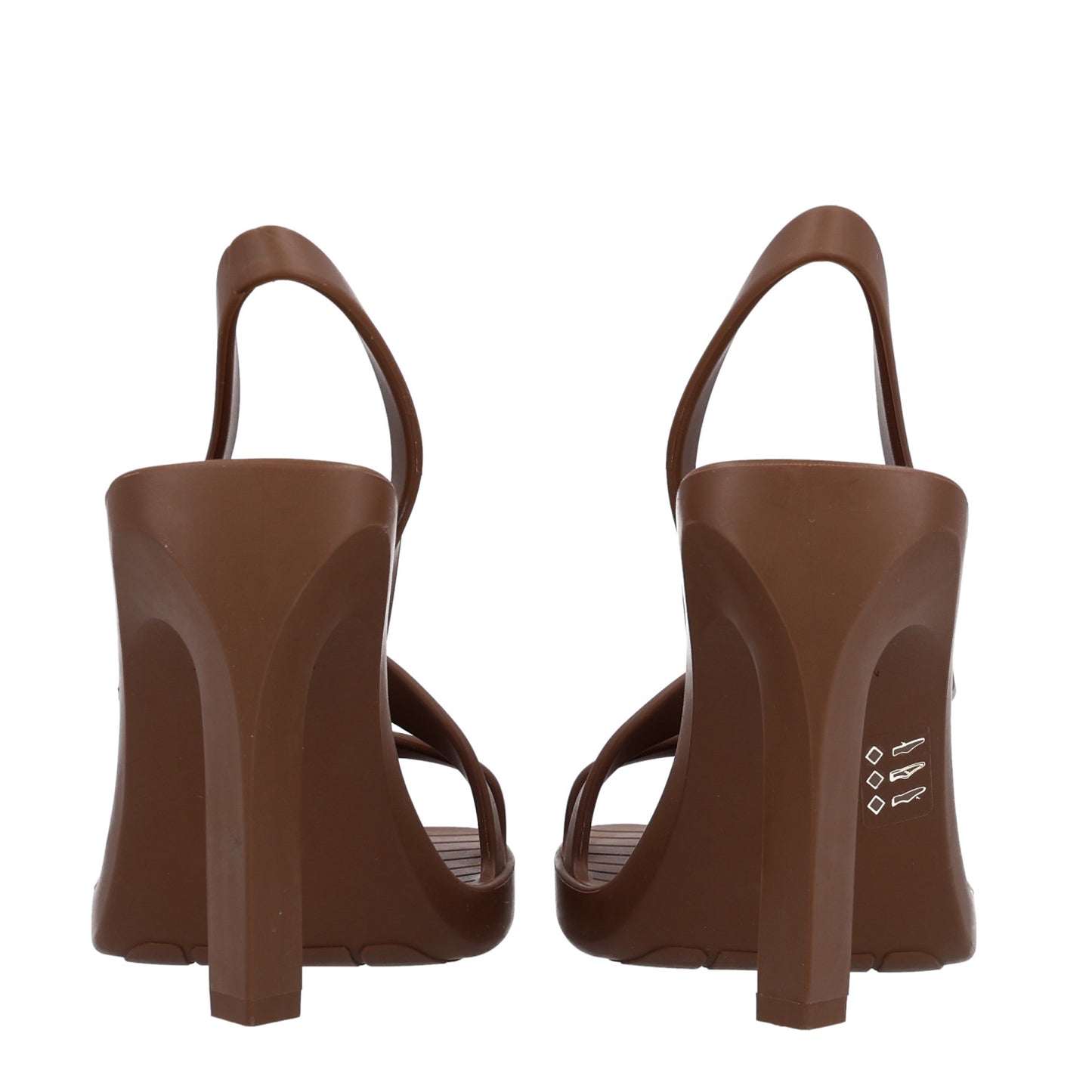 Rubber Jimbo Slingback Sandals 40 Brown