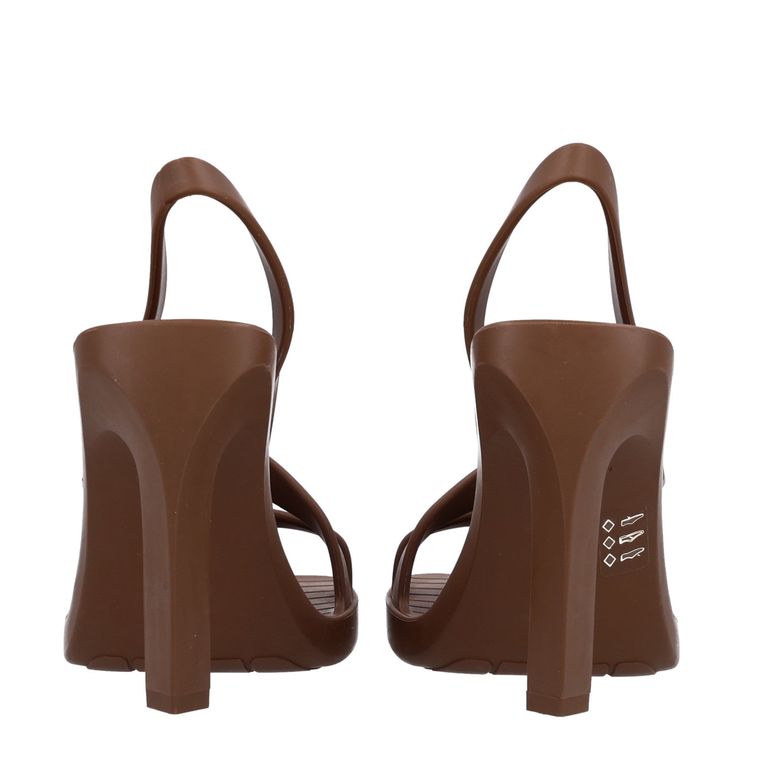 Bottega Veneta Rubber Jimbo Slingback Sandals 40 Brown 6 of 9