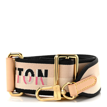 Louis Vuitton Jacquard Speedy Bandouliere 20 Shoulder Strap Black 1 of 5