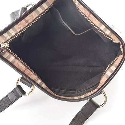 Burberry Haymarket Check Medium Regent Tote Chocolate 5 of 20