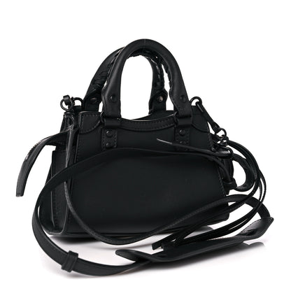 Balenciaga Smooth Calfskin Neo Classic Black Hardware Nano City Crossbody Black 3 of 17