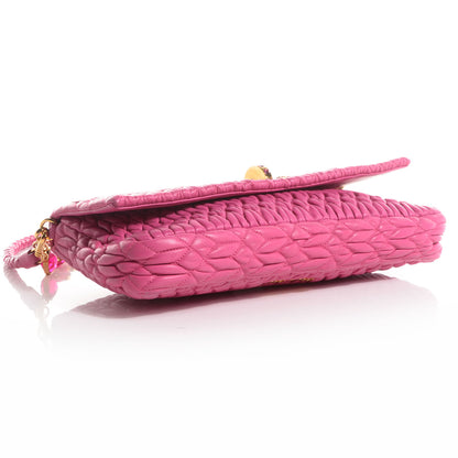 Miu Miu Nappa Matelasse Crystal Clutch 4 of 10