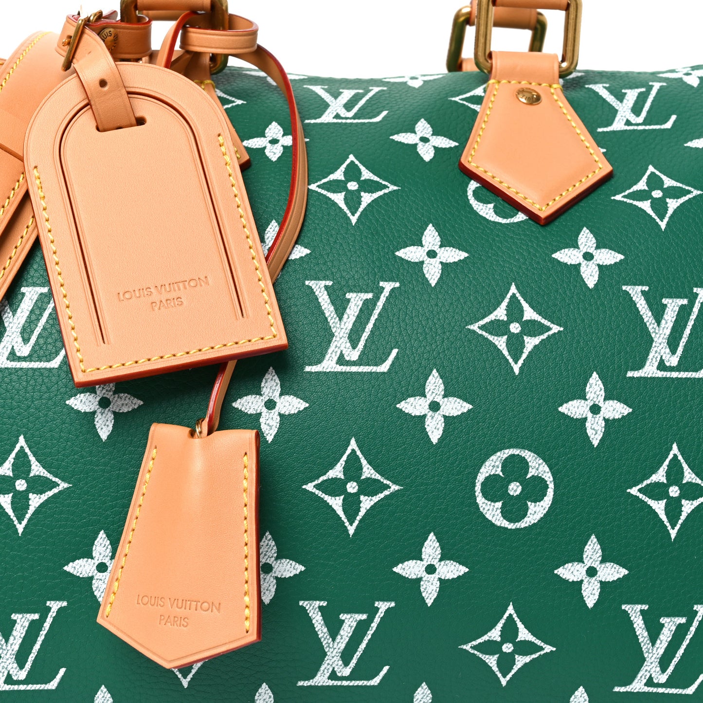 Calfskin Monogram Speedy P9 Bandouliere 30 Green Green