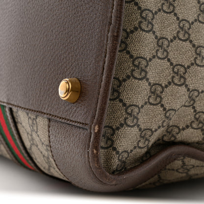 Gucci Soft GG Supreme Monogram Web Neo Vintage Duffle Bag Beige New Acero Crop 10 of 25