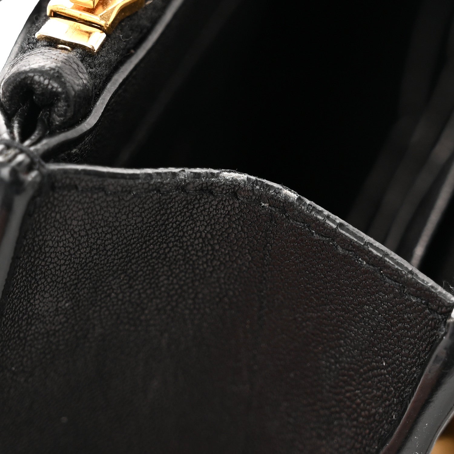 Saint Laurent Smooth Calfskin Classic Monogram Kate Heart Tassel Heart Chain Wallet Black 11 of 15