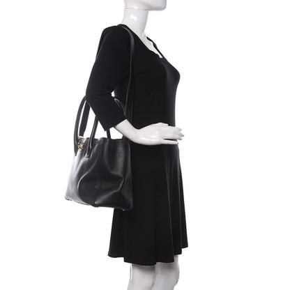 Chanel Calfskin Cerf Shopper Tote Black 2 of 14