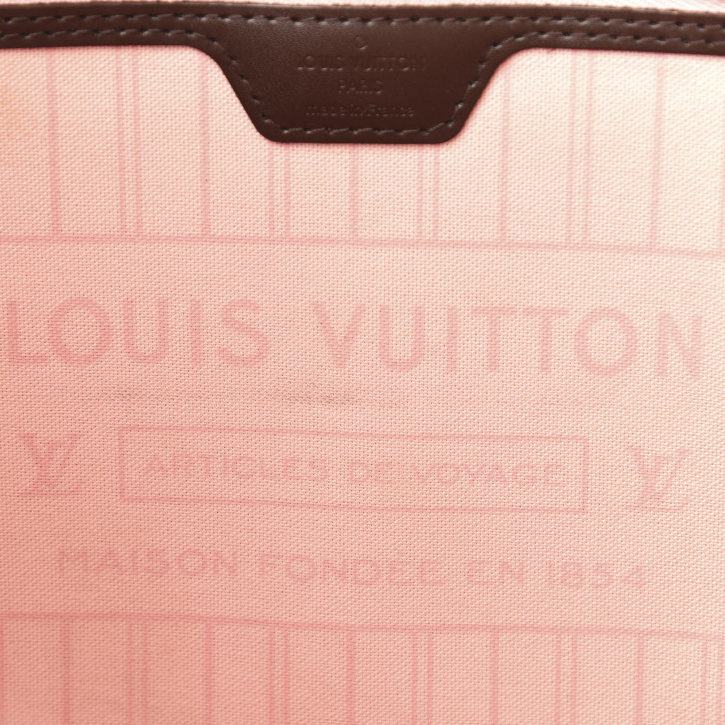 Damier Ebene Neo Neverfull MM Rose Ballerine