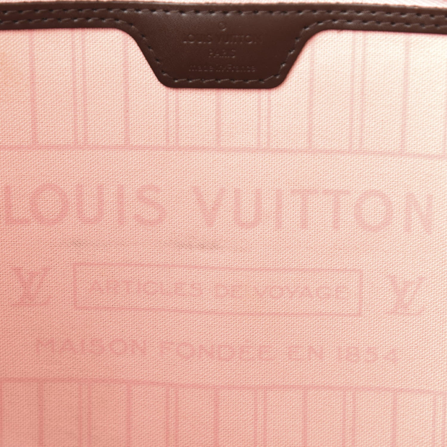 Louis Vuitton Damier Ebene Neo Neverfull MM Rose Ballerine 8 of 12