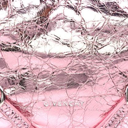 Givenchy Metallic Calfskin Mini Voyou Bag Silk Pink 7 of 9
