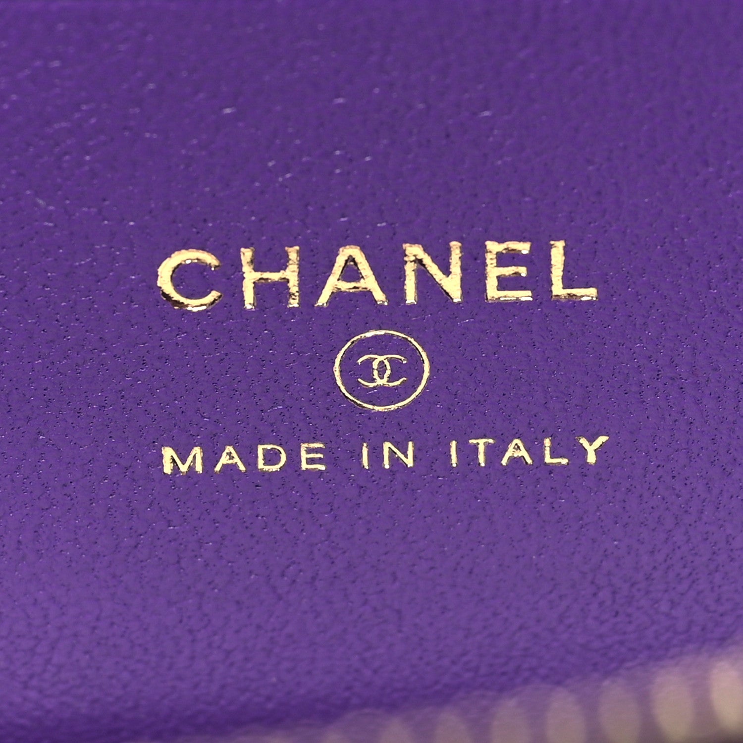 Chanel Lambskin Quilted Small Top Handle Vanity Case With Chain Purple 7 of 11