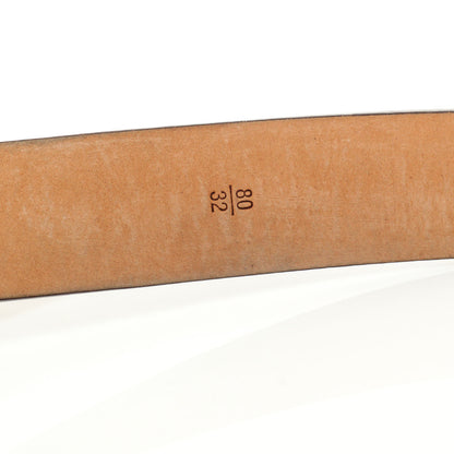 Louis Vuitton Monogram Belt w Silver Buckle 6 of 7