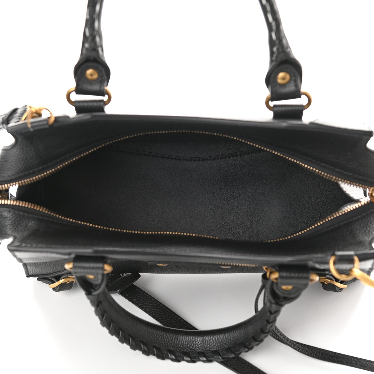 Balenciaga Grained Calfskin Neo Classic Gold Hardware S City Black 7 of 9
