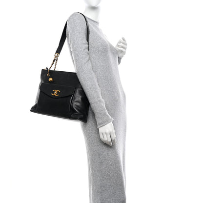Chanel Caviar CC Shopper Tote Black 2 of 14