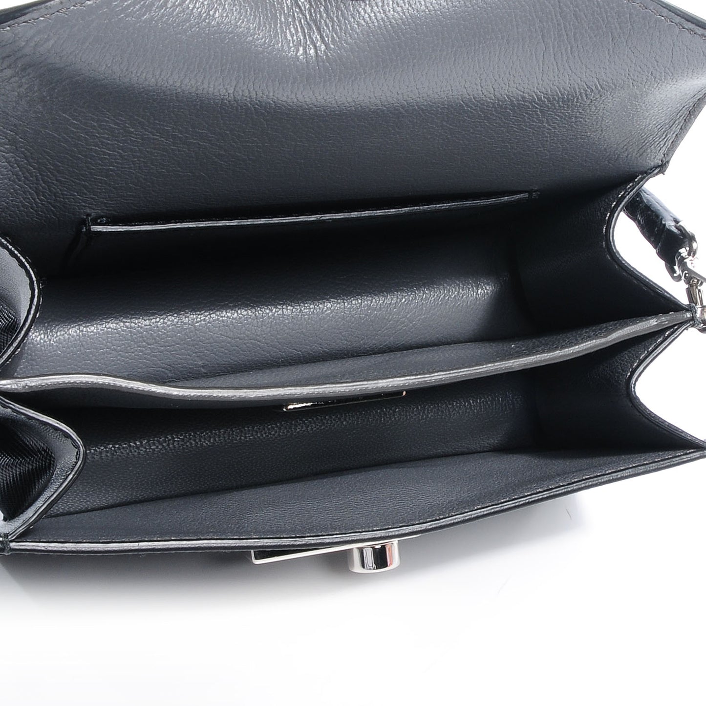 Saffiano Mini Sound Crossbody Bag Black