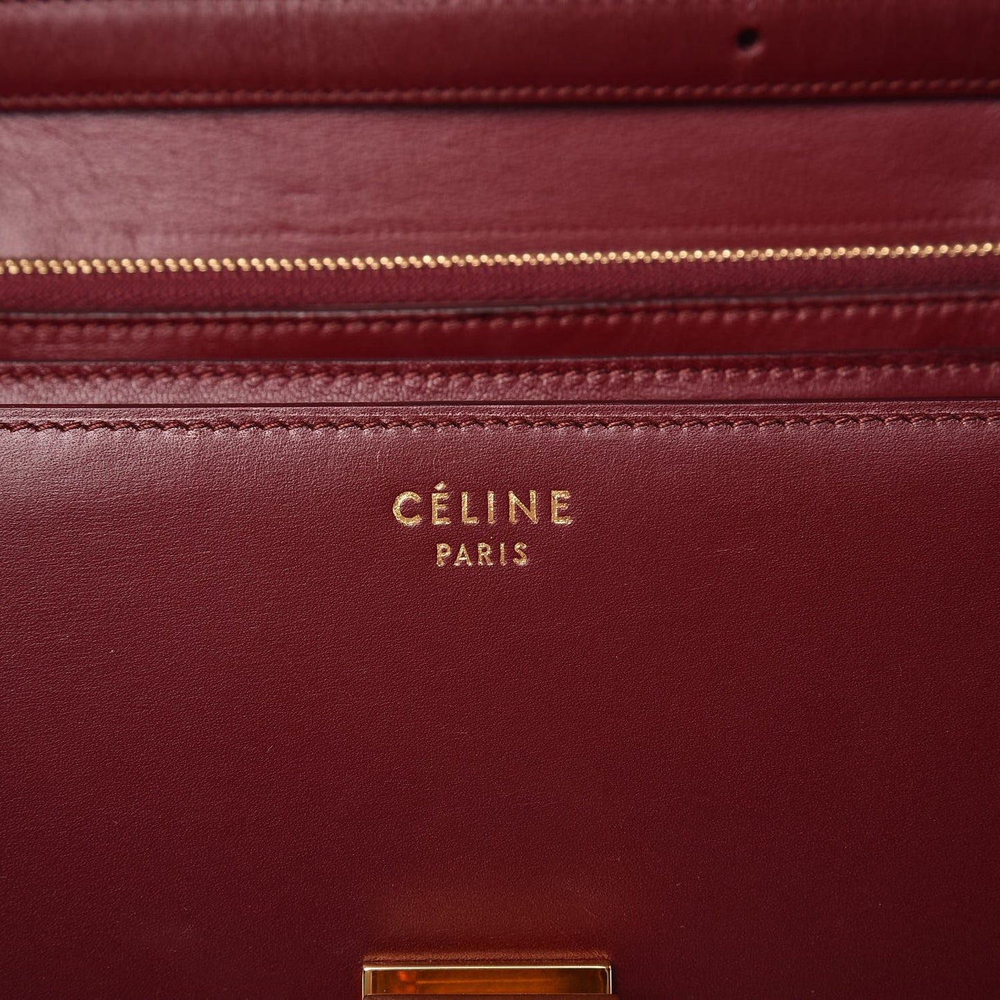 Box Calfskin Medium Classic Box Flap Bag Burgundy