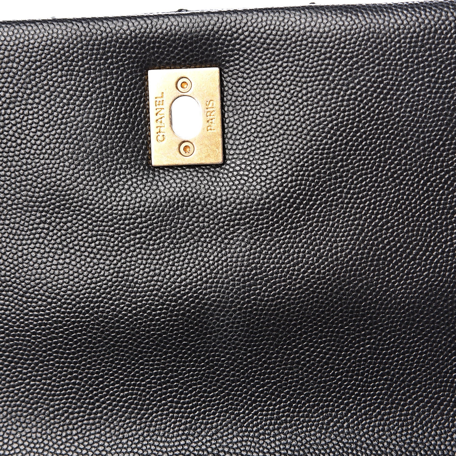 Chanel Caviar Quilted Small Coco Handle Flap Black 10 of 12
