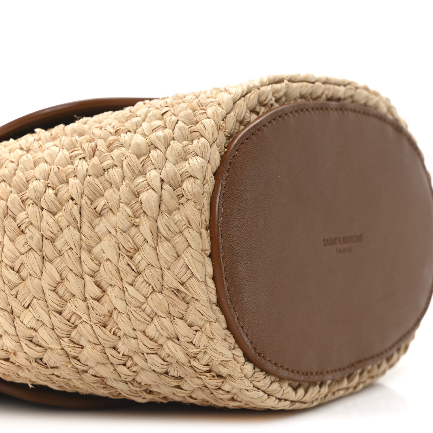Saint Laurent Raffia Calfskin Mini Manon Natural Brick 8 of 9