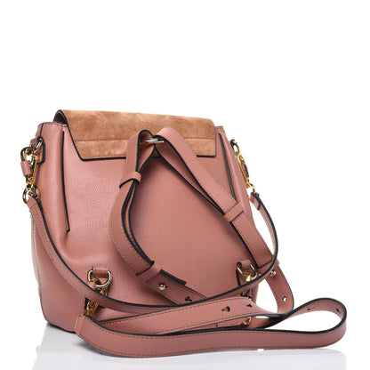 Chloe Suede Calfskin Small Faye Backpack Nougat 2 of 15