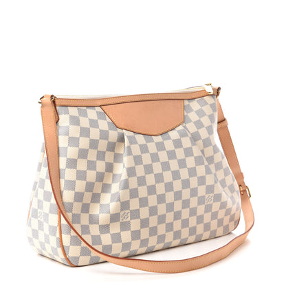 Louis Vuitton Damier Azur Siracusa MM 3 of 10